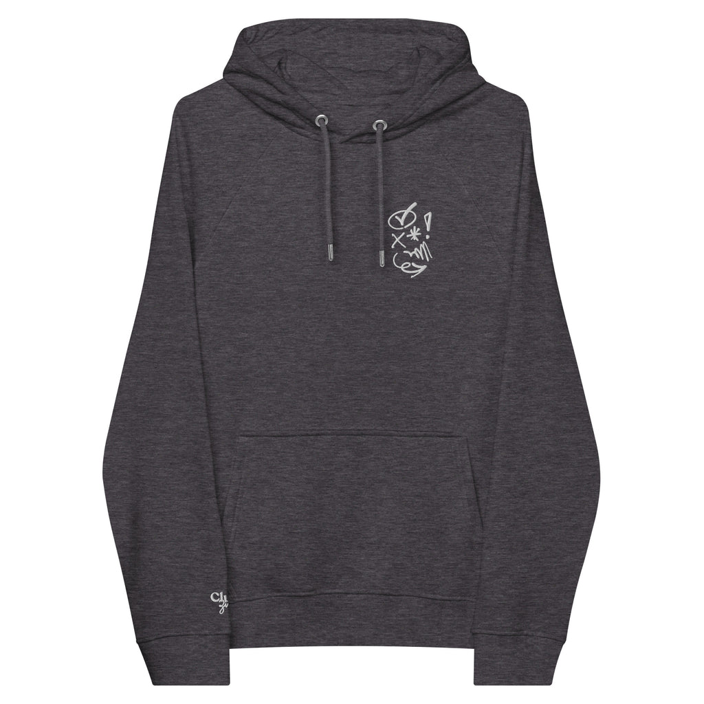 Club Zinnia Doodles - Unisex eco raglan hoodie