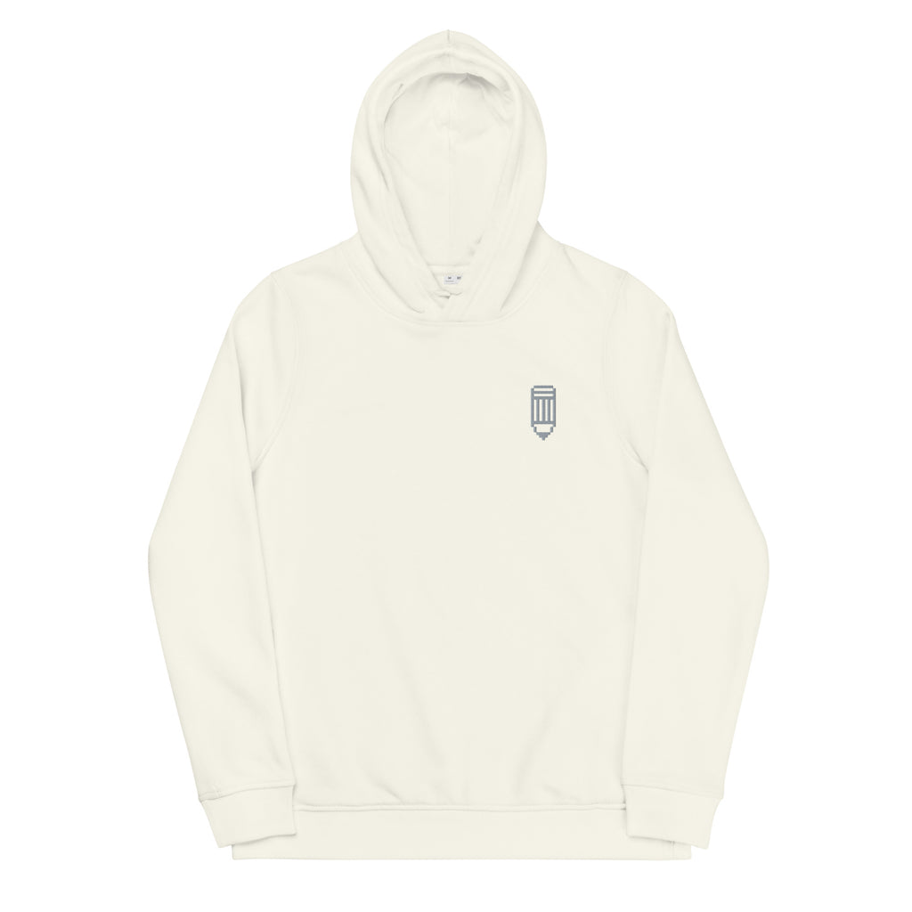 8-Bit Pencil - Women's eco fitted hoodie