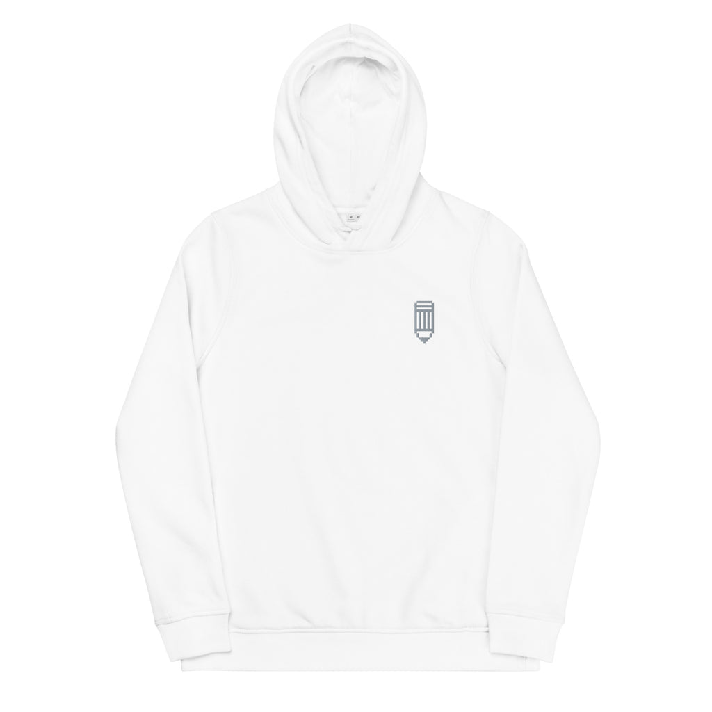 8-Bit Pencil - Women's eco fitted hoodie