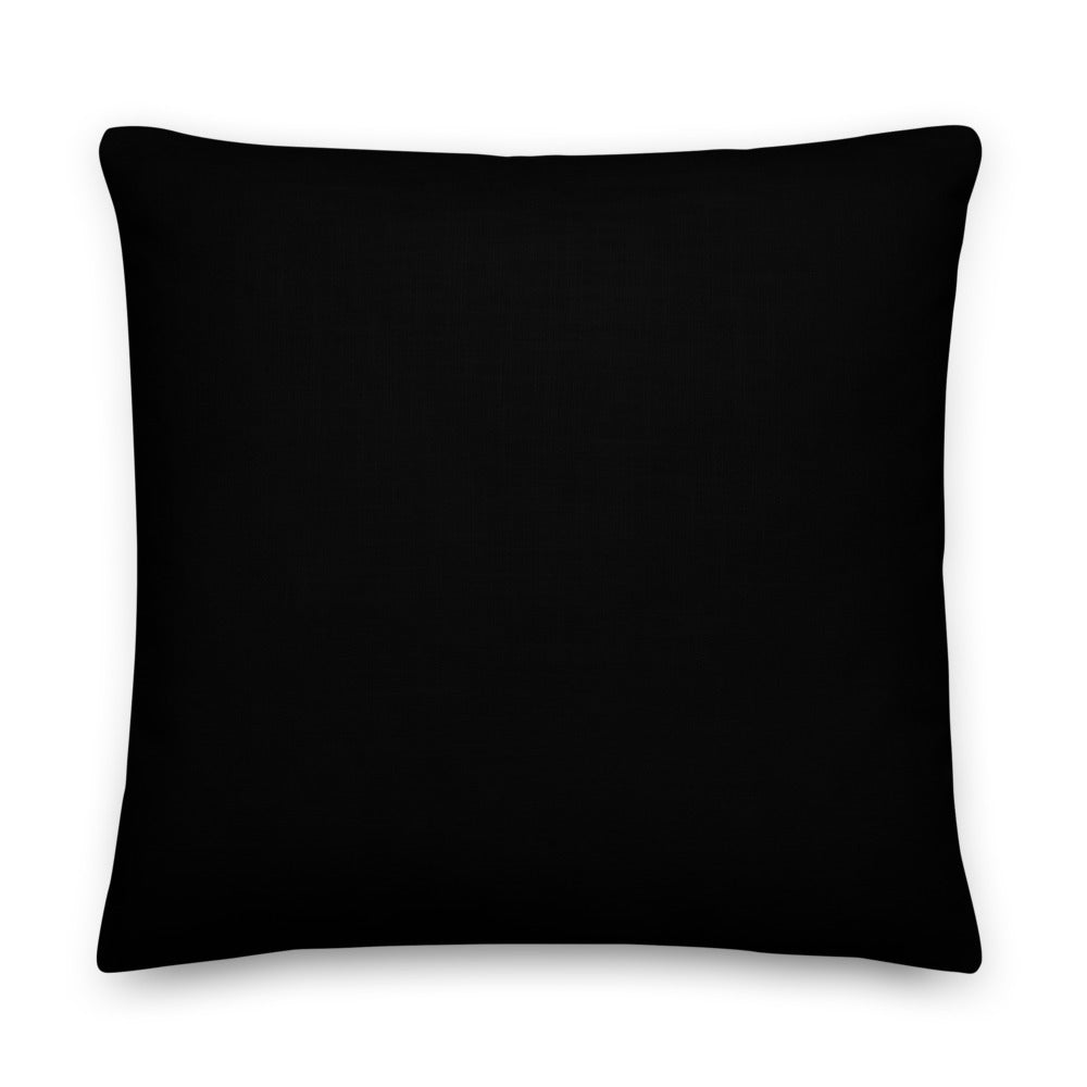 All The Shapes Colored - Black Premium Pillow