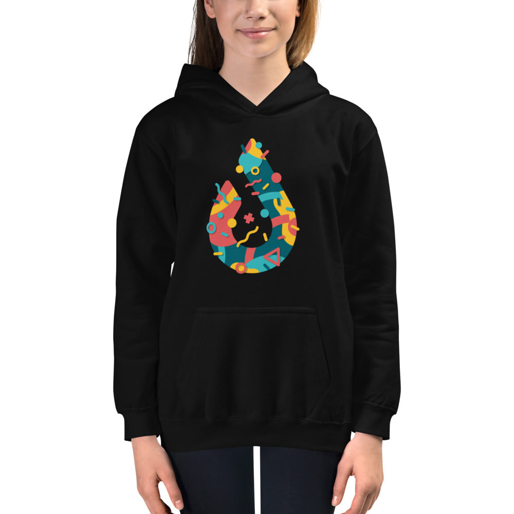 Confetti Logo - Kids Hoodie