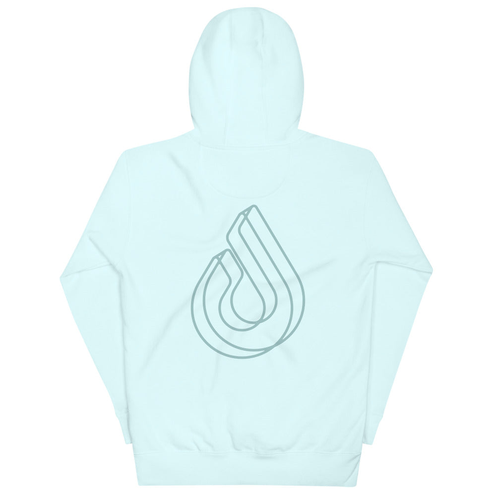 Mono Extruded - Sky Blue - Unisex Hoodie
