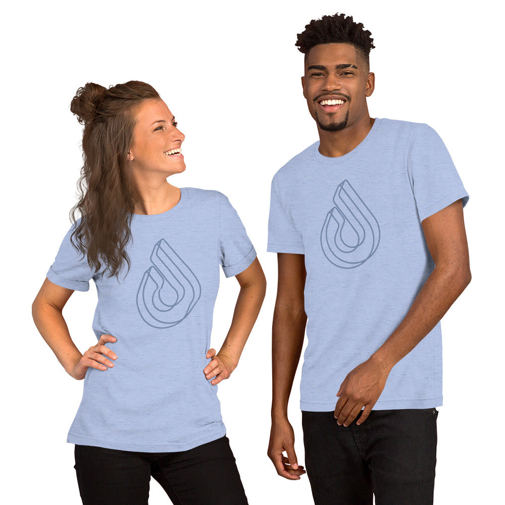 Mono Extruded - Blue - Short-Sleeve Unisex T-Shirt
