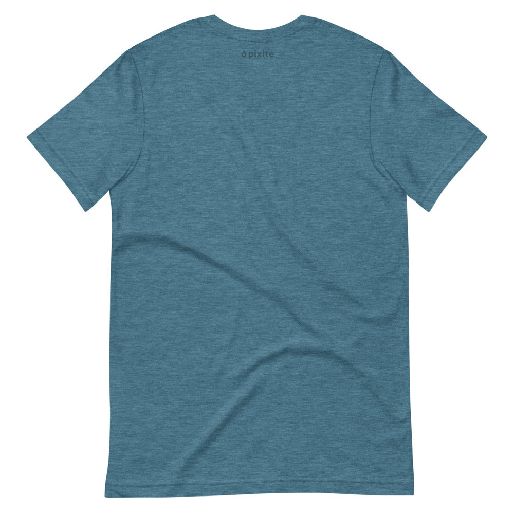 Mono Extruded - Heather Teal - Short-Sleeve Unisex T-Shirt