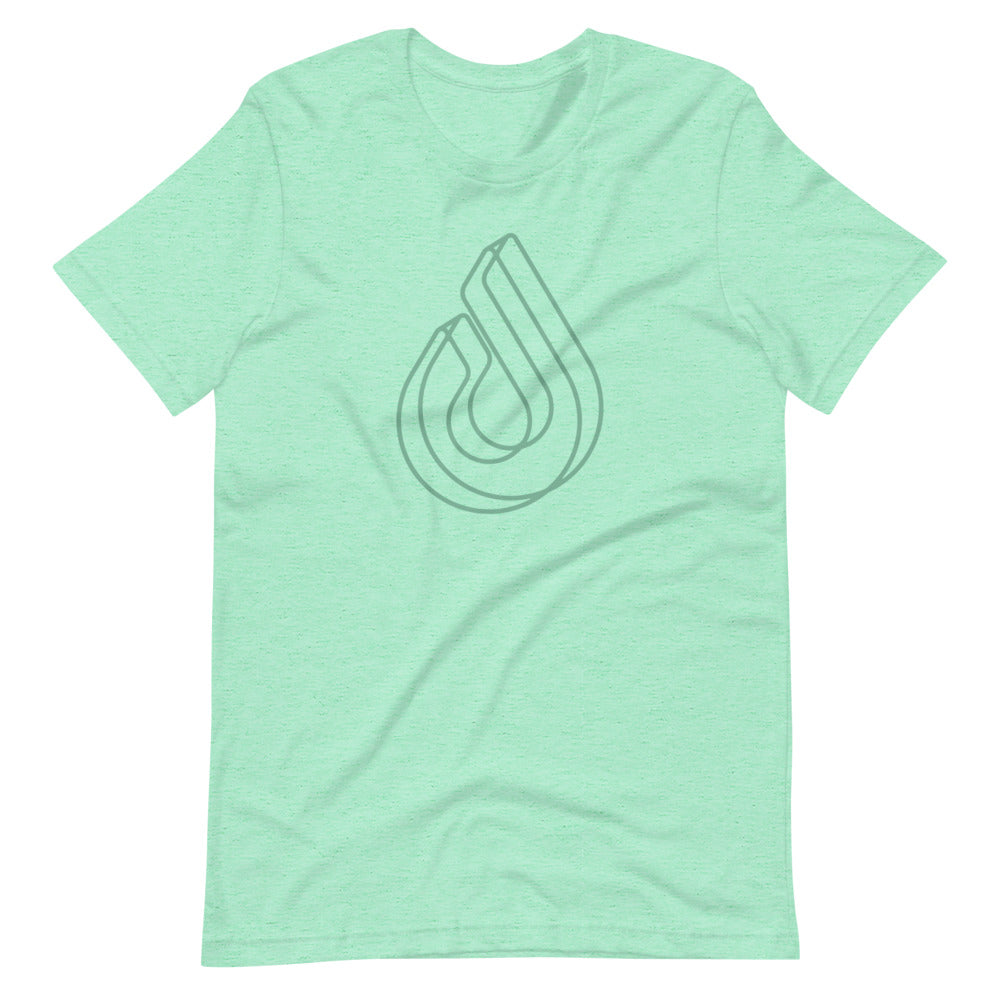 Mono Extruded - Mint - Short-Sleeve Unisex T-Shirt