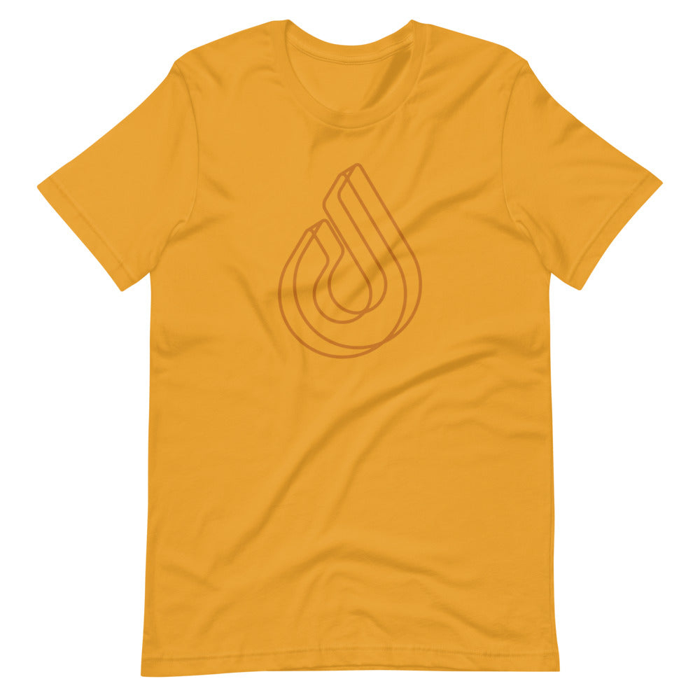 Mono Extruded - Mustard - Short-Sleeve Unisex T-Shirt