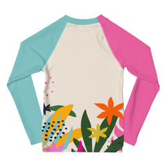 Blue / Pink - Kids Rash Guard