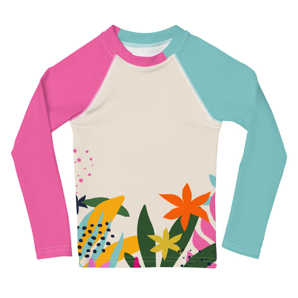 Blue / Pink - Kids Rash Guard