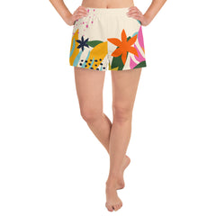 Tropical - Women’s Recycled Athletic Shorts