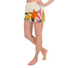 Tropical - Women’s Recycled Athletic Shorts