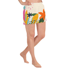 Tropical - Women’s Recycled Athletic Shorts