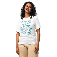 Club Zinnia - Teal Unisex t-shirt