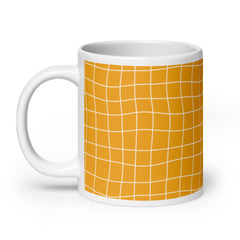 Club Zinnia - Yellow / White glossy mug