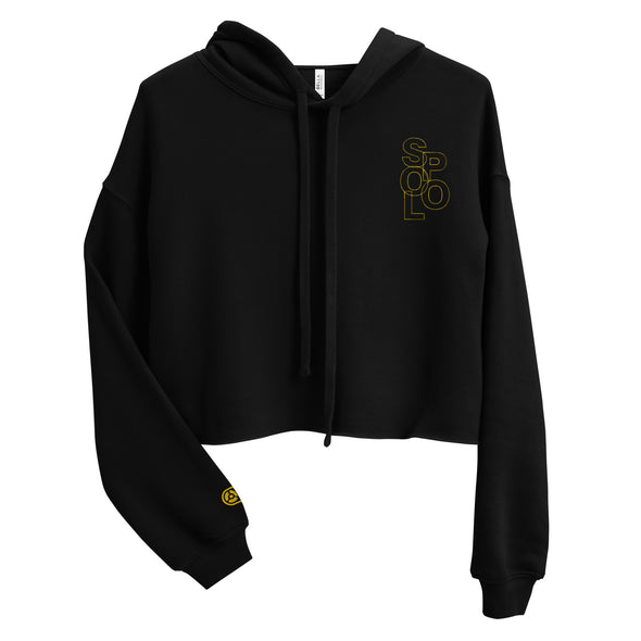 Spool Outline - Crop Hoodie