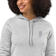 8-Bit Pencil - Women's eco fitted hoodie