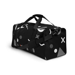 All The Shapes Grayscale - Duffle bag