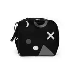 All The Shapes Grayscale - Duffle bag