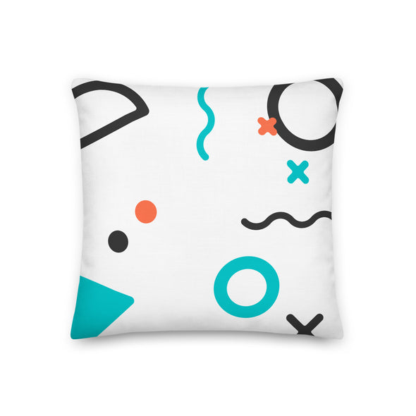 All The Shapes Colored - White Premium Pillow