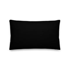 All The Shapes Grayscale - Black Premium Pillow