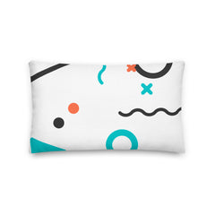 All The Shapes Colored - White Premium Pillow