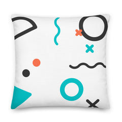 All The Shapes Colored - White Premium Pillow