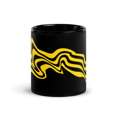 Warped - Black Glossy Mug