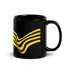 Warped - Black Glossy Mug