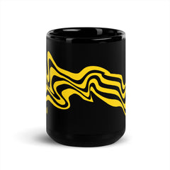 Warped - Black Glossy Mug