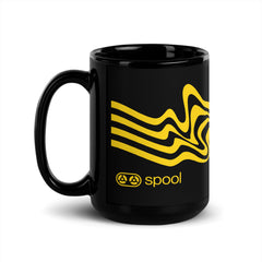 Warped - Black Glossy Mug