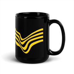 Warped - Black Glossy Mug