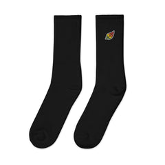 Pigment Leaf - Embroidered Socks