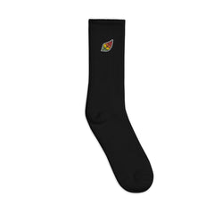 Pigment Leaf - Embroidered Socks