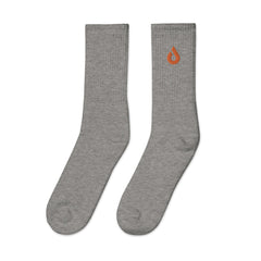 Pixite Logo - Orange - Embroidered socks