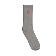 Pixite Logo - Orange - Embroidered socks