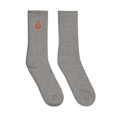 Pixite Logo - Orange - Embroidered socks