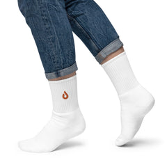 Pixite Logo - Orange - Embroidered socks