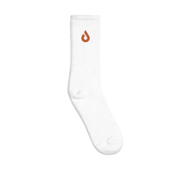 Pixite Logo - Orange - Embroidered socks