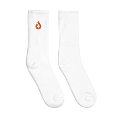 Pixite Logo - Orange - Embroidered socks