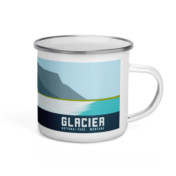 National Park - Glacier - Enamel Mug