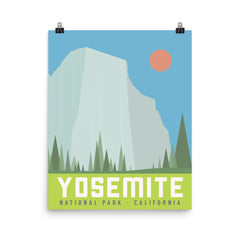 National Park Poster - Yosemite