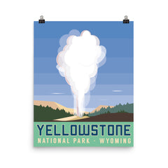 National Park Poster - Yellowstone