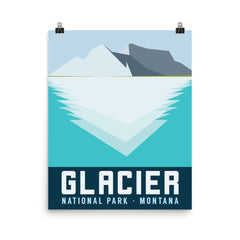 National Park Poster - Glacier