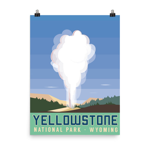 National Park Poster - Yellowstone