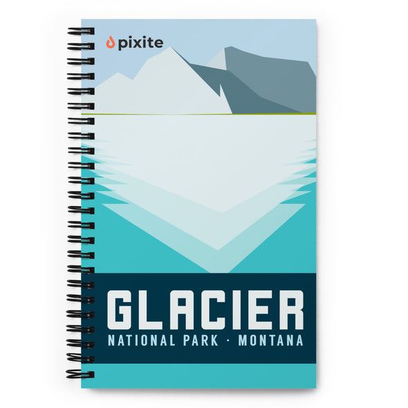 National Parks - Glacier - Spiral Notebook