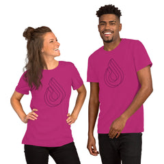 Mono Extruded - Berry - Short-Sleeve Unisex T-Shirt