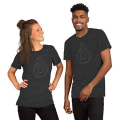 Mono Extruded - Heather Gray - Short-Sleeve Unisex T-Shirt