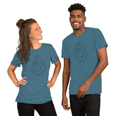 Mono Extruded - Heather Teal - Short-Sleeve Unisex T-Shirt