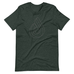 Mono Extruded - Heather Forest - Short-Sleeve Unisex T-Shirt