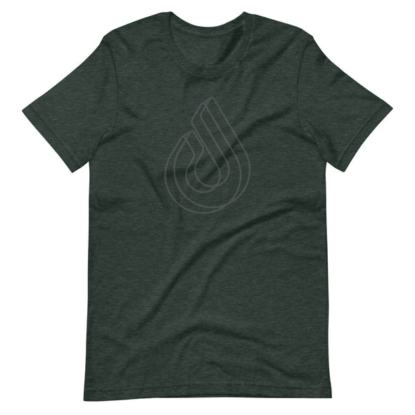 Mono Extruded - Heather Forest - Short-Sleeve Unisex T-Shirt