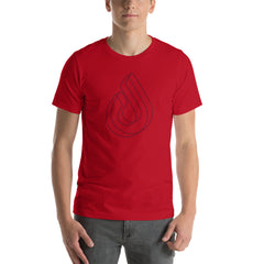 Mono Extruded - Red - Short-Sleeve Unisex T-Shirt